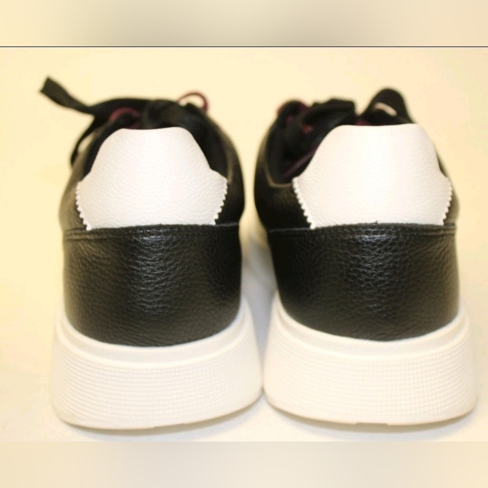 Ted Baker London NEW Layton Black Leather Low Top Sneakers M8.5 W10 41 - Picture 8 of 13